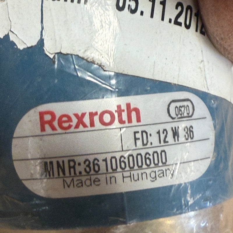 Rexroth – 3610600600 – Fine Setting Pressure Regulator