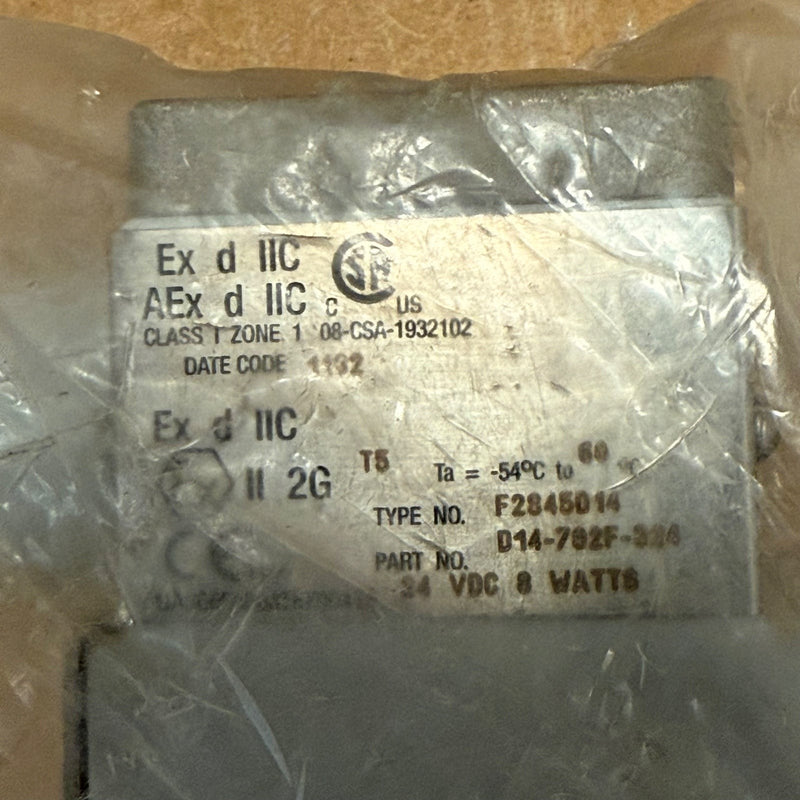 G.W. Lisk – D14-702F-324 (F2845014) – Explosion-Proof Solenoid Valve Operator