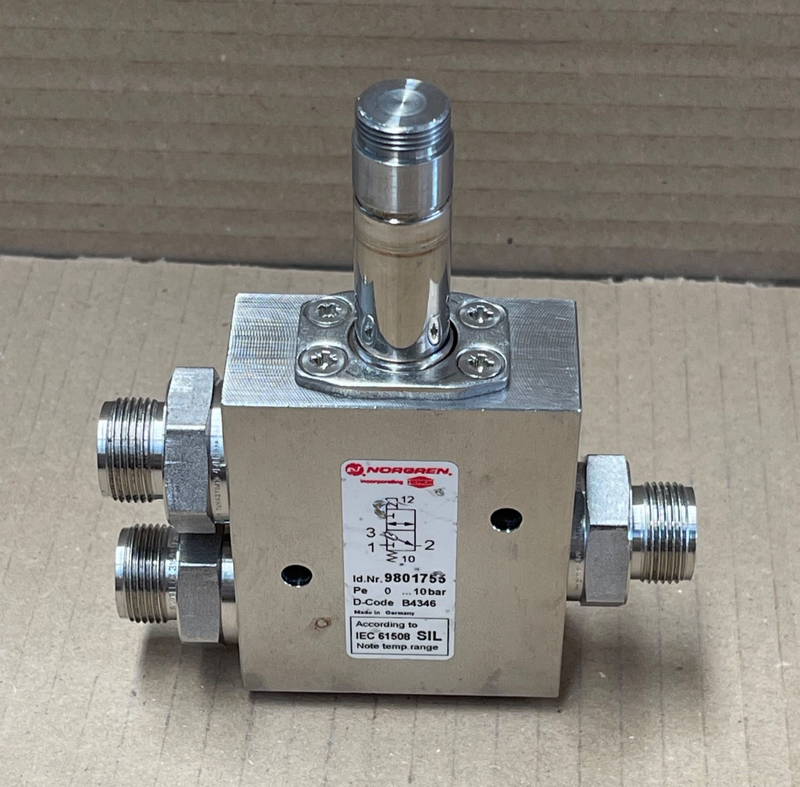 Norgren – 9801755 – 3/2‑Way Direct Solenoid Poppet Valve, G1/2 Port, 0‑10 bar
