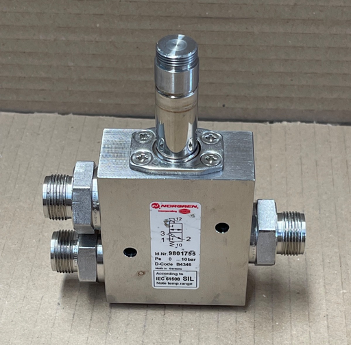 Norgren – 9801755 – 3/2‑Way Direct Solenoid Poppet Valve, G1/2 Port, 0‑10 bar