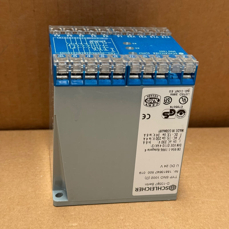 Schleicher – SNO 1002 – Emergency Stop & Safety Gate Relay