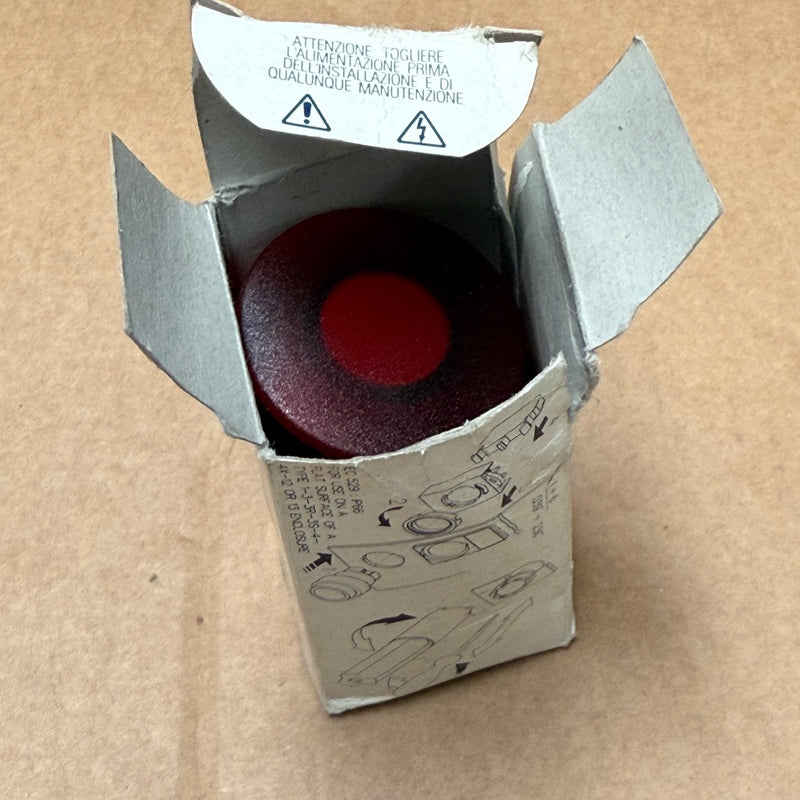 GE – P9MEM4RL – Illuminated Mushroom Pushbutton 40 mm Red (Modular Metal)