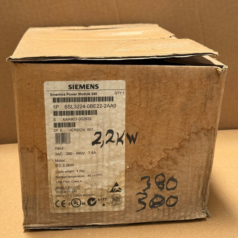 Siemens – 6SL3224-0BE22-2AA0 – Sinamics Power Module 240