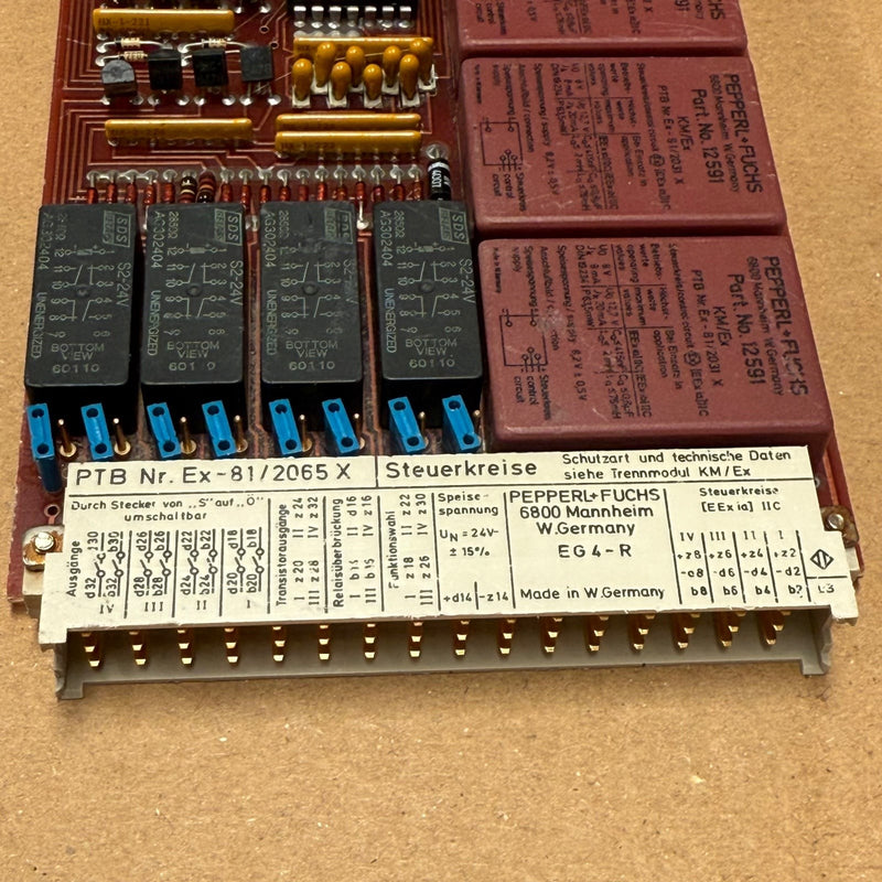 Pepperl+Fuchs – EG4-R (Ex-81/2065X) – 4Channel Isolated Switch Amplifier Barrier