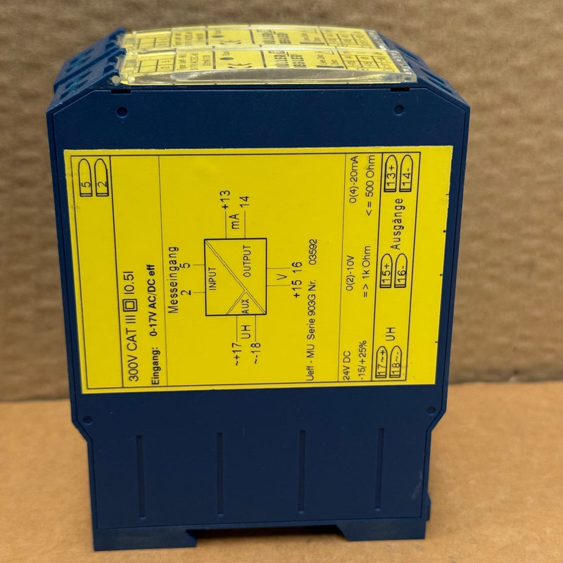 Müller + Ziegler – Ueff-MU – Signal Conditioning Transducer Voltage Transmitter