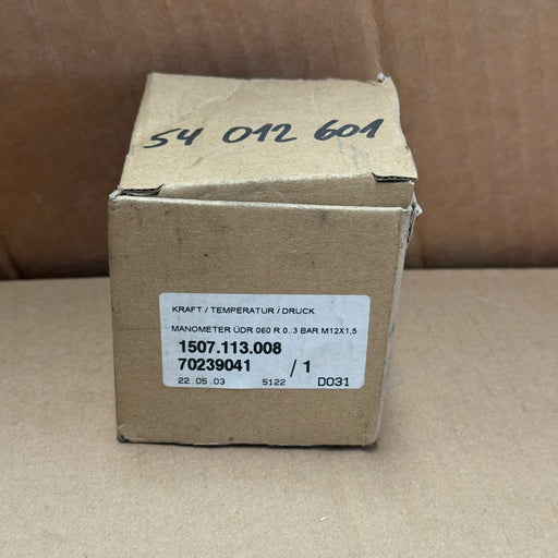 VDO – 1507.113.008 – Mechanical Pressure Gauge 0–3 Bar Ø60 M12x1.5