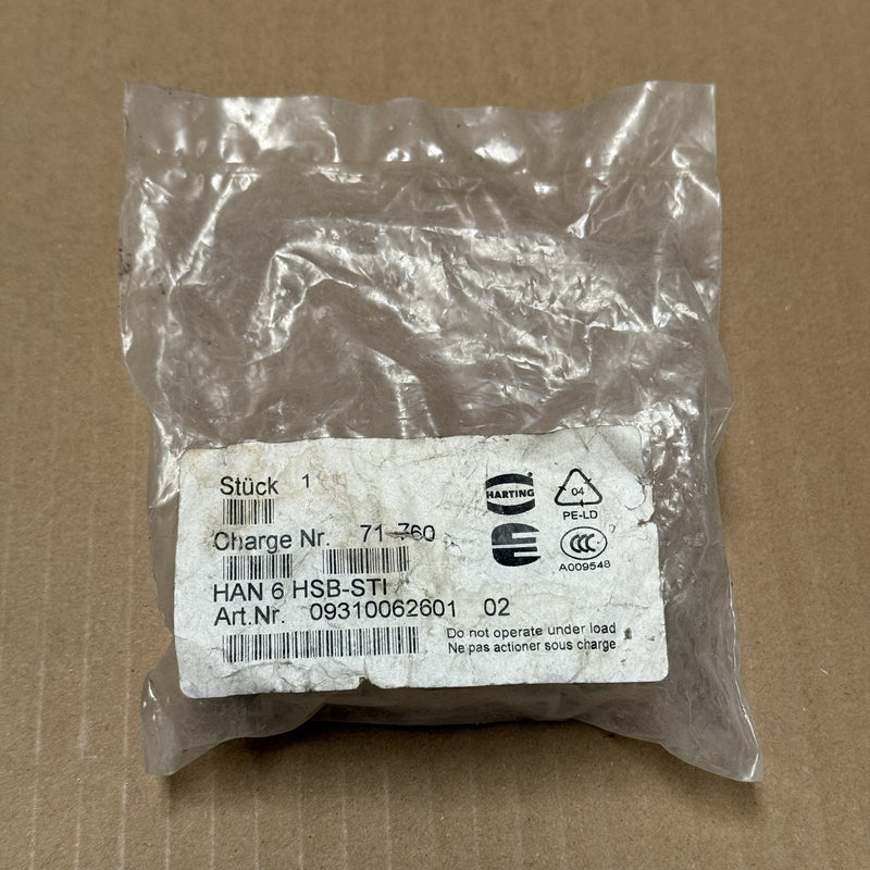 HARTING – 09310062601 / HAN 6 HSB-STI – Industrial Connector Plug