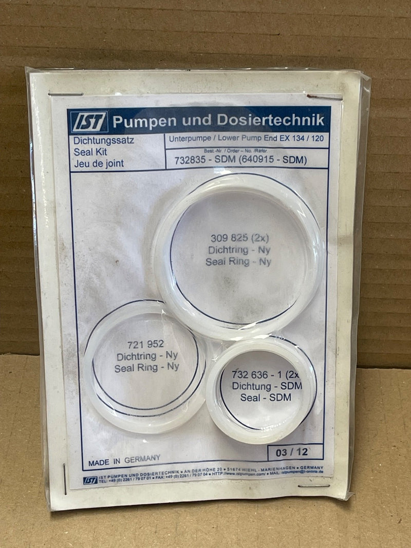 IST – 732836‑SDM & 732835‑SDM – Repair + Seal Kit for Lower Pump End EX 134/120