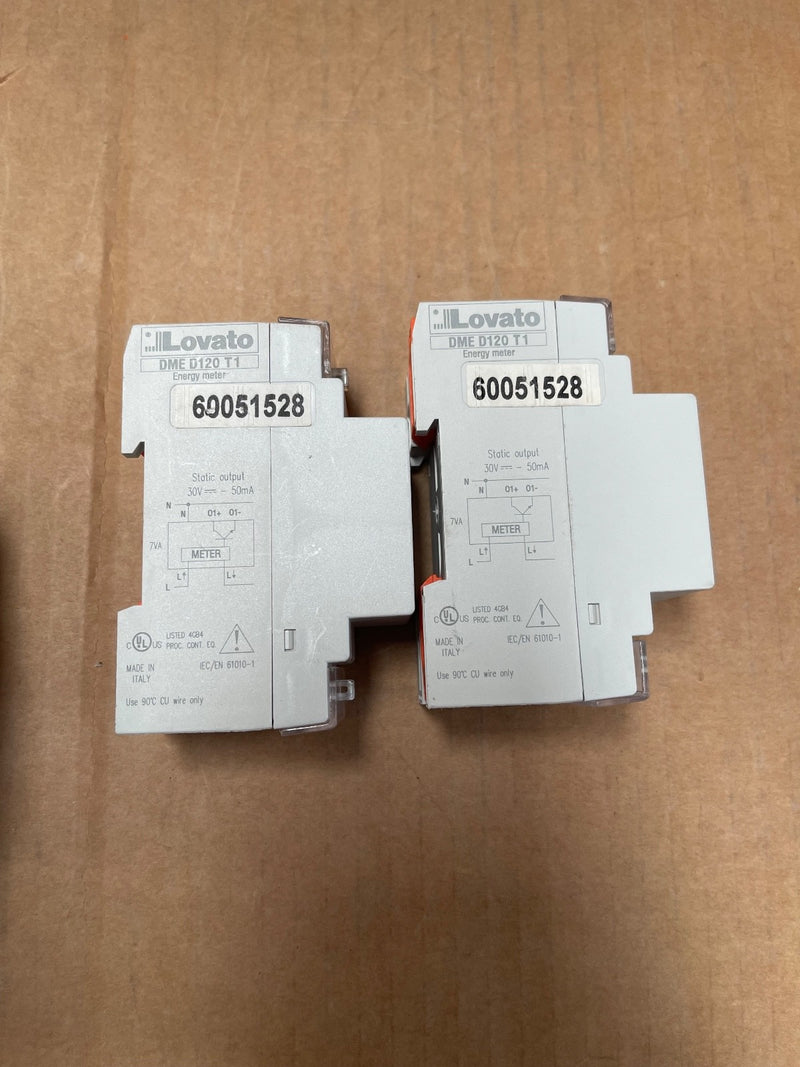 Lovato – DME D120 T1 – Single-Phase DIN-Rail Digital Energy Meter
