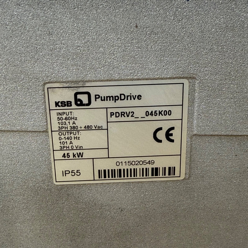 KSB – PDRV2-045KOOM – PumpDrive 2 - Self-cooling frequency inverter