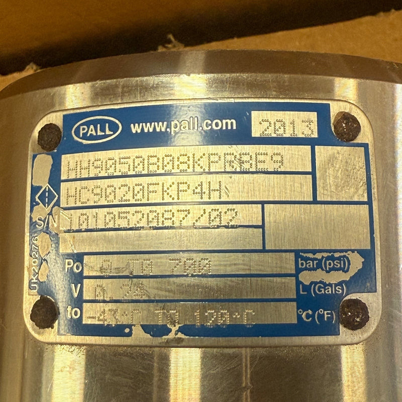 Pall – HH9050B08KPRBE9 – High Pressure Hydraulic Filter Housing Assembly