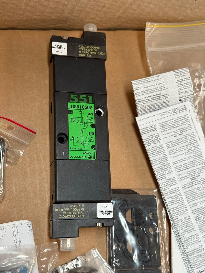 ASCO – G551C502GD – Series 551 Pneumatic Solenoid Operated Spool Valve
