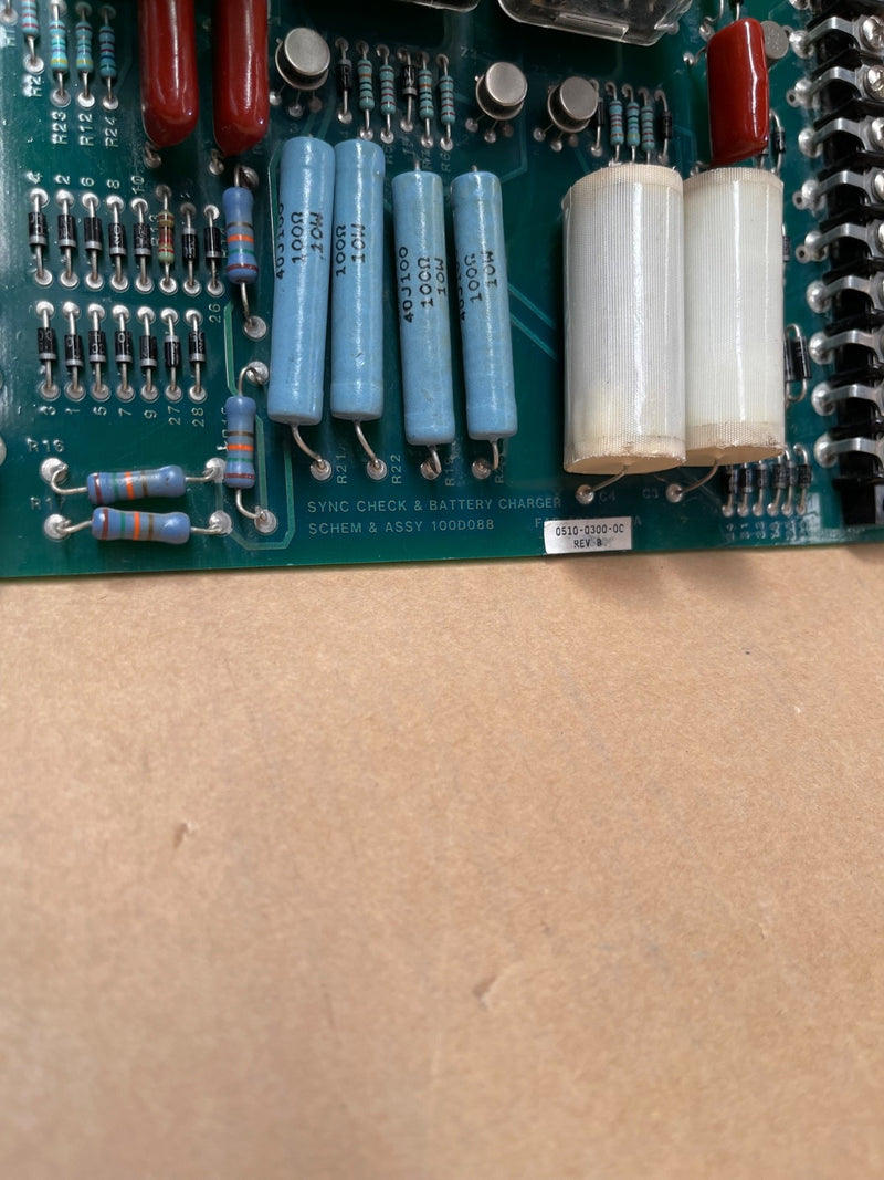 Ross Hill – 0510‑0300‑00 Rev B – Sync Check & Battery Charger PCB Module