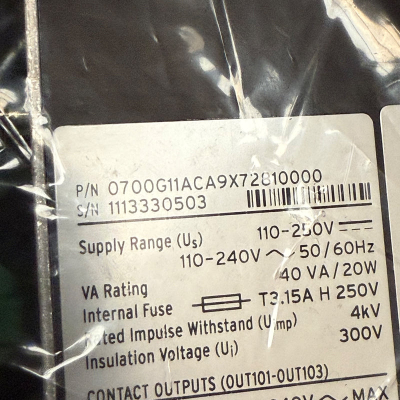 SEL – SEL-700G (0700G11ACA9X72810000) – Generator Protection Relay