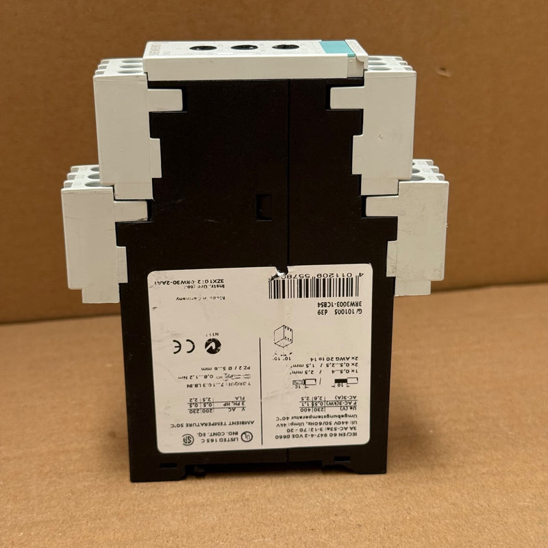 Siemens – 3RW3003-1CB54 – SIRIUS Soft Starter (3 A, 1.1 kW / 400 V)
