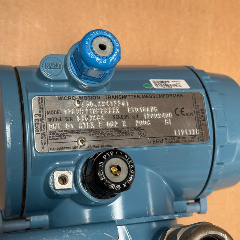 Micro Motion – 1700R11DFZGZZZ – Coriolis Flow Transmitter