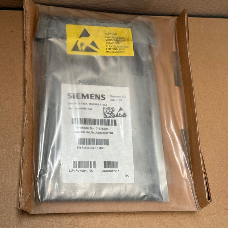 Siemens – 01938229  – PCB Assembly, Trigger Board A-S34 Oncology