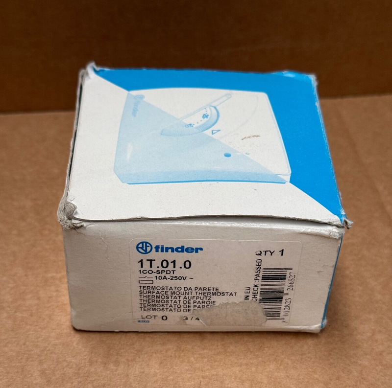 Finder – 1T.01.0 – Mechanical Room Thermostat, 7–30 °C, SPDT, 16 A