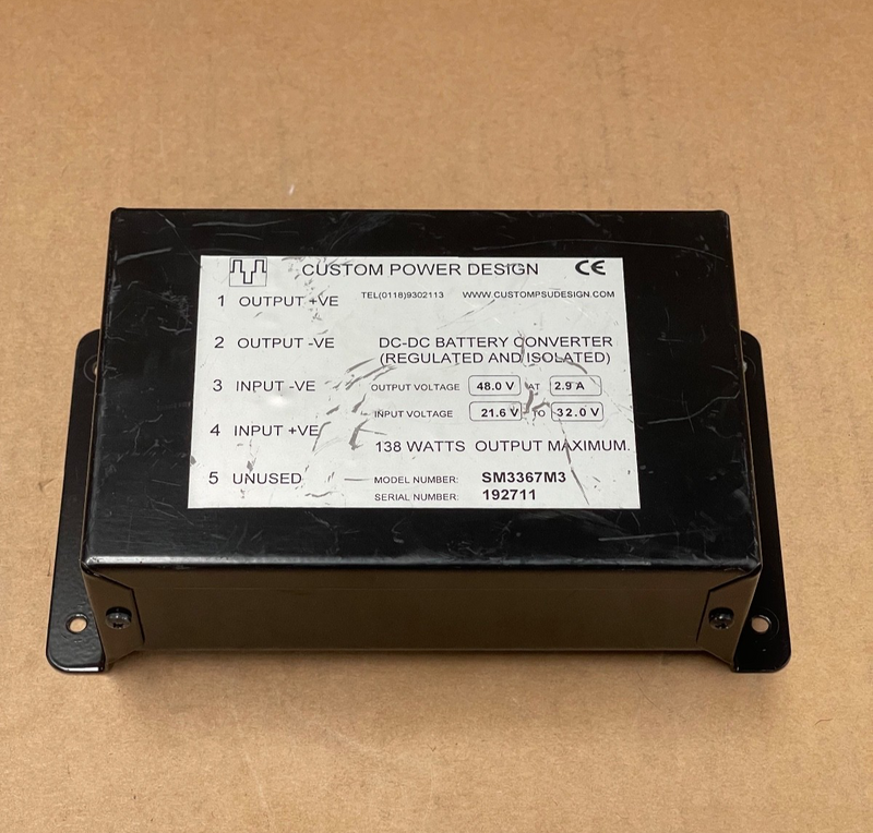 Custom Power Design – SM3367M3 – DC‑DC Battery Converter 48 V Output, 138 W