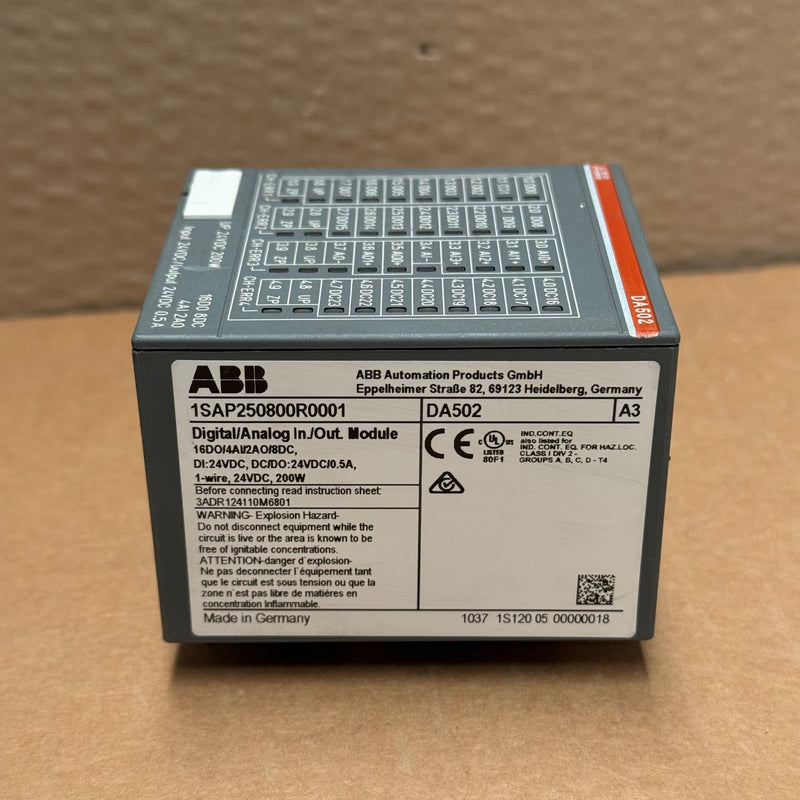 ABB – DA502 / 1SAP250800R0001 – Digital/Analog I/O Expansion Module