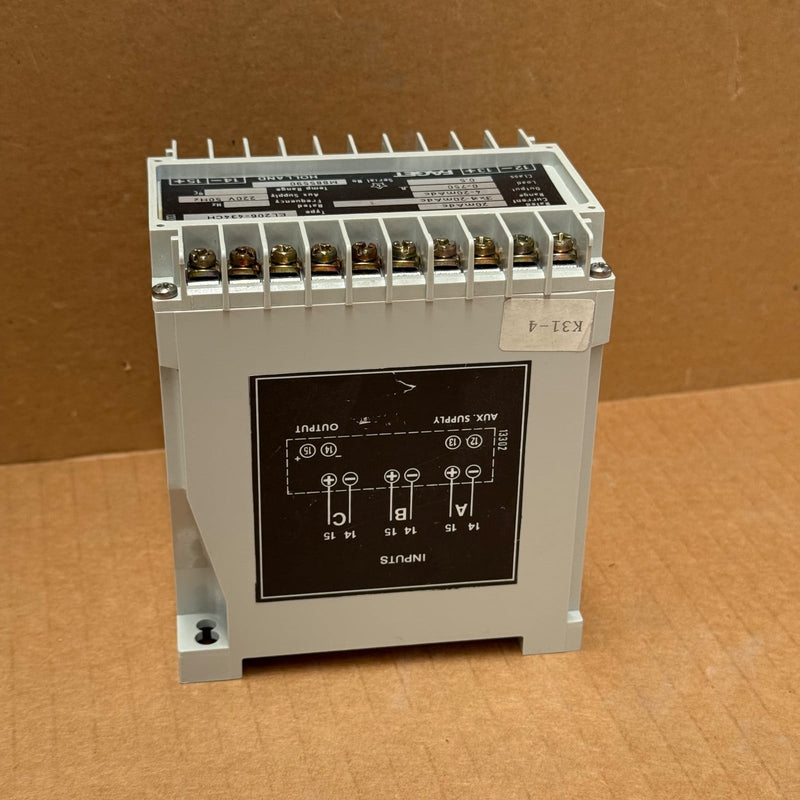 FAGET Holland – EL206-434CH – Limit Value Signal Monitor / Transducer Relay