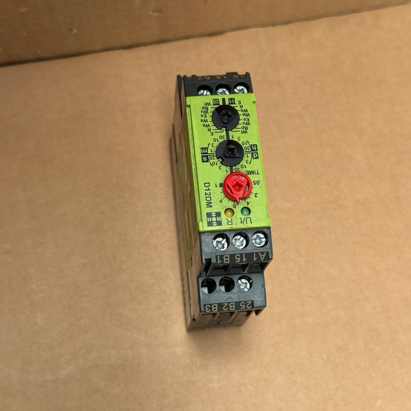 TELE Haase – D12DM – Multifunction DIN Rail Timer Relay (16 Functions, 2 C/O)