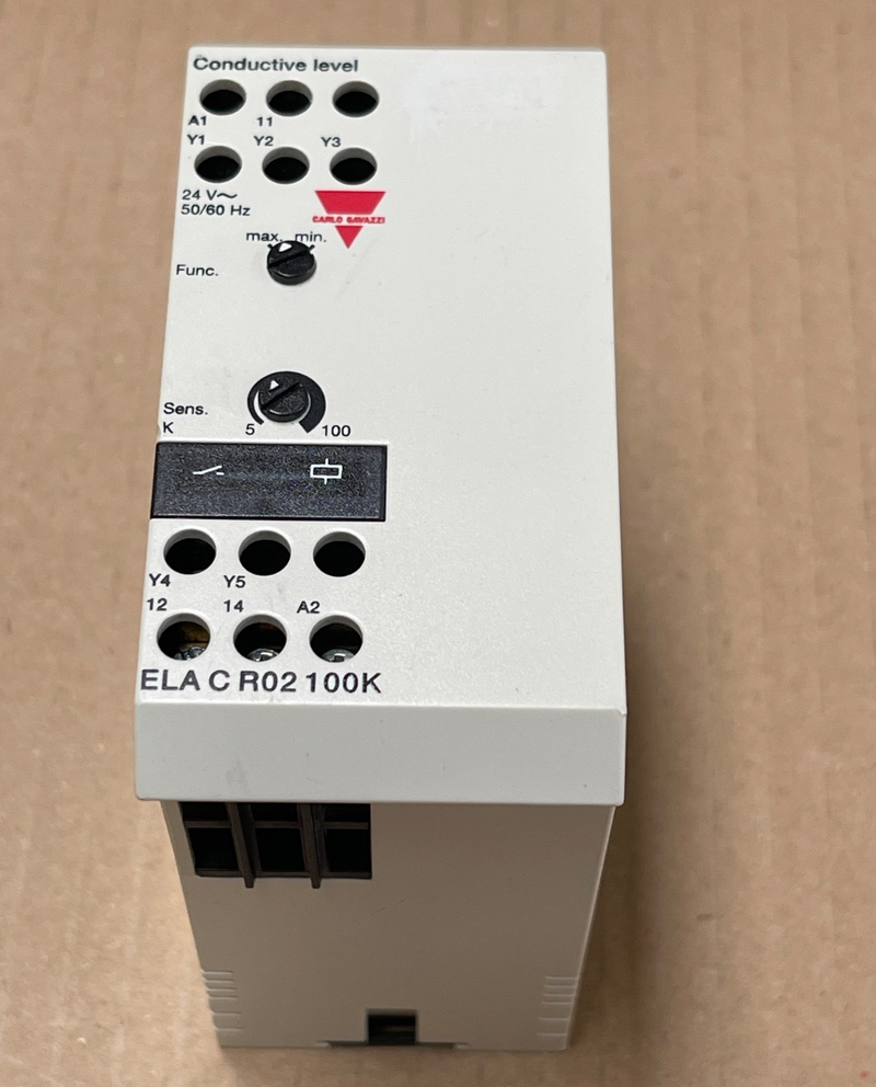 Carlo Gavazzi – ELACR02100K (ELA‑C‑R02‑100K) – Conductive Level Control Relay
