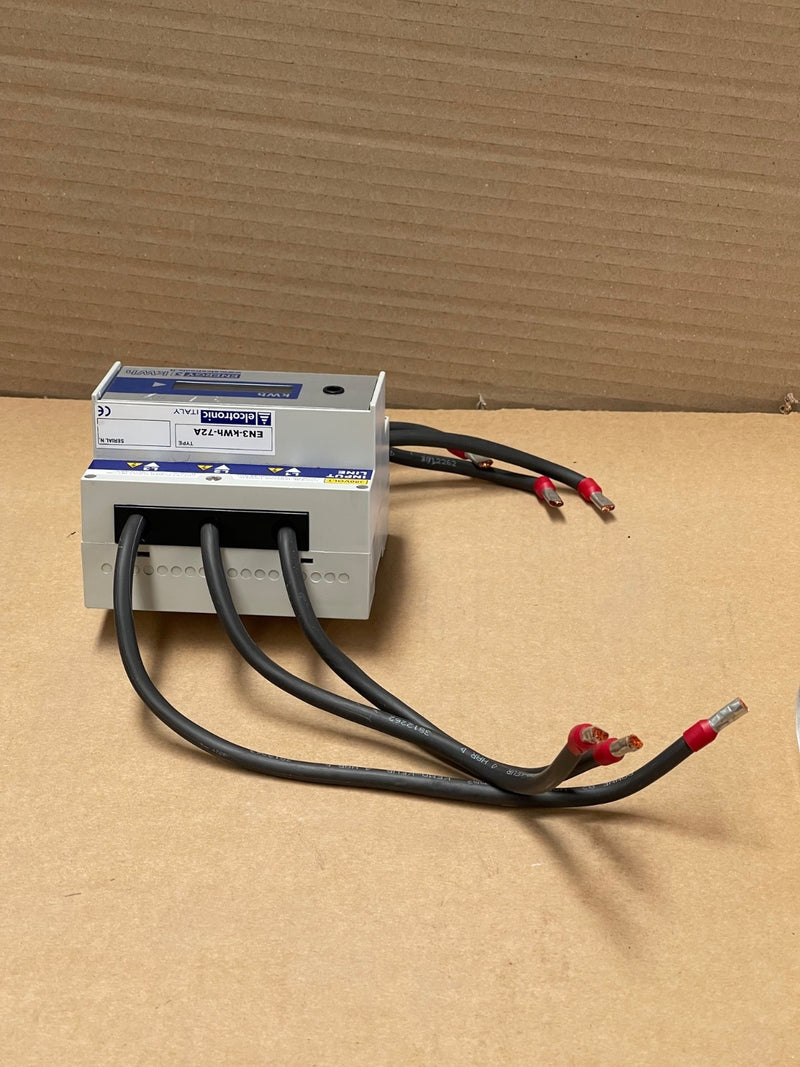 Elcotronic EN3‑KWH‑72A 3‑Phase kWh Energy Meter (Direct 72A) DIN‑Rail