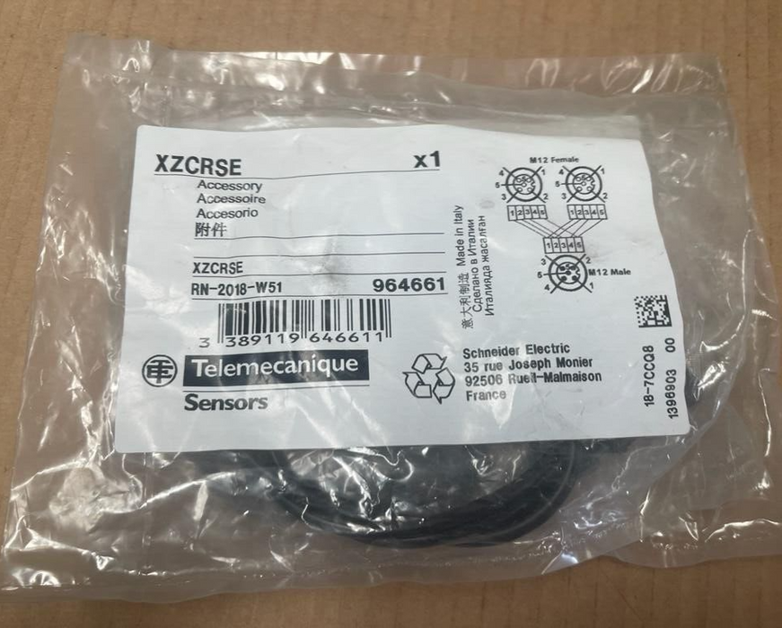Schneider Electric, XZCRSE, M12 5 poles splitters emitter for safety light