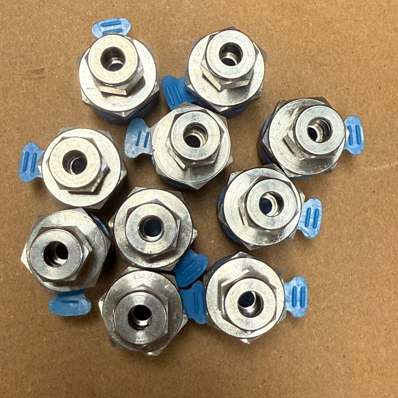 1PCs Parker – M6MSC1/2R-316 – 6mm to 1/2" BSPP Connector