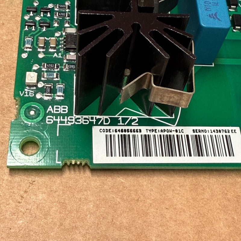 ABB – 64493647D 1/2 – APOW-01C Power Supply Board - 64605666B