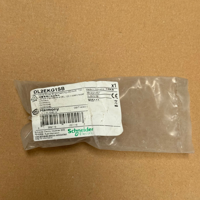 Schneider Electric – DL2EKG1SB – White Flashing Super Bright LED Bulb, 120V