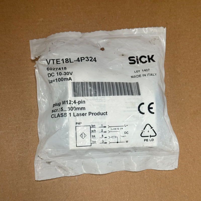 SICK – 6027418 – VTE18L-4P324 Laser Photoelectric Proximity Sensor