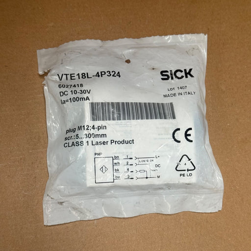 SICK – 6027418 – VTE18L-4P324 Laser Photoelectric Proximity Sensor
