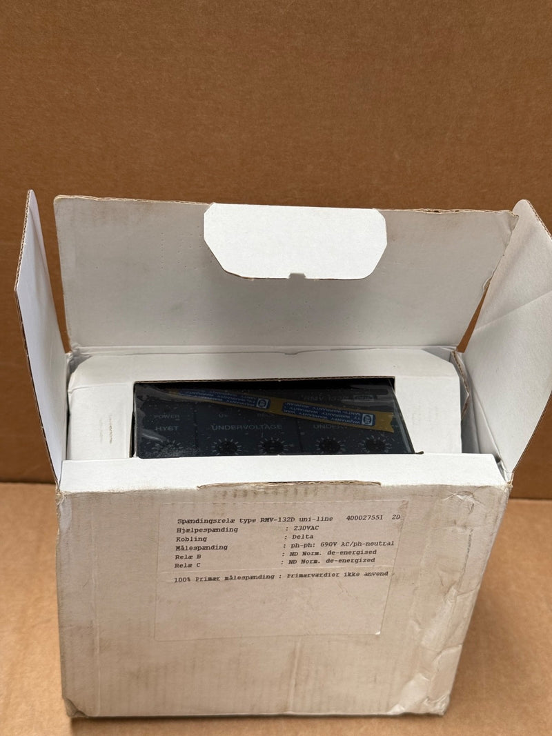DEIF – RMV‑132D – Undervoltage Relay (Dual Setpoint) Generator/Motor Protection
