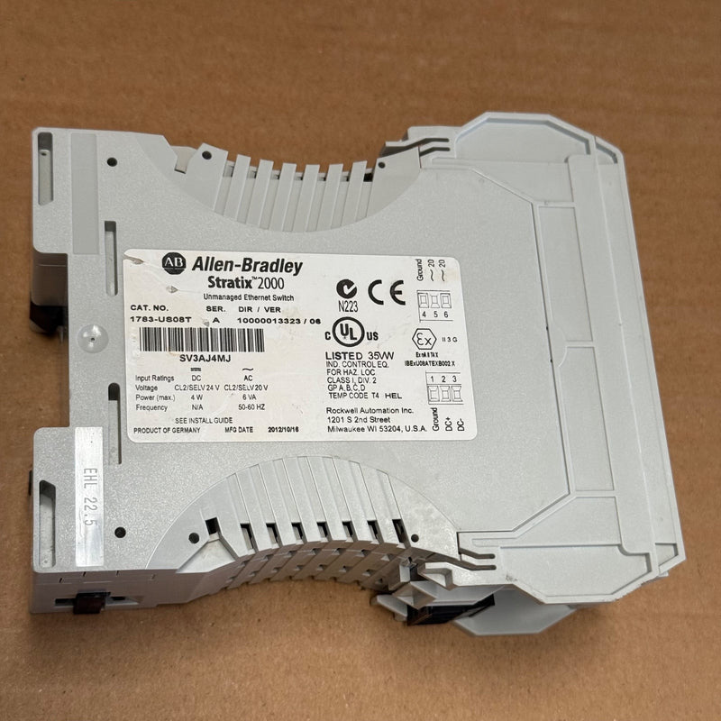 Allen-Bradley – 1783-US08T – Stratix 2000 8-Port Unmanaged Ethernet Switch