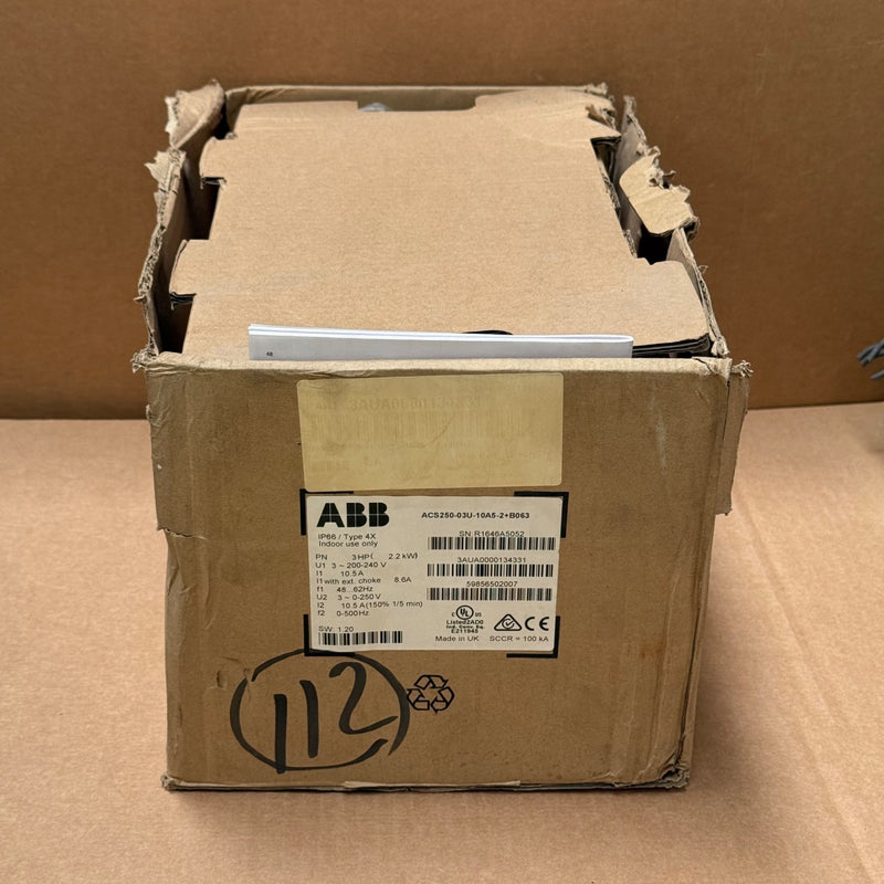 ABB – ACS250-03U-10A5-2+B063 – ACS250 Micro Drive 2.2 kW (3AUA0000134331)