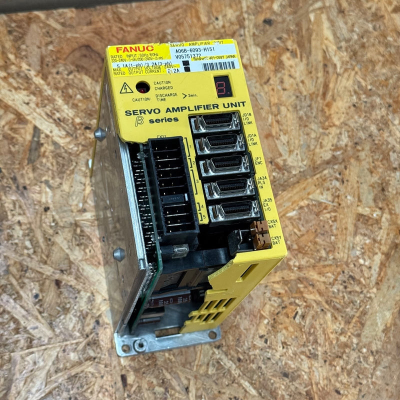 Fanuc – A06B-6093-H151 – Beta SVU-12 / I/O Link AC Servo Amplifier Unit