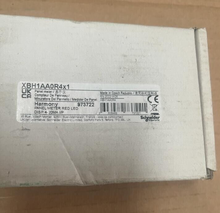 Schneider Electric Harmony XBH1AA0R4 Panel Meter Red LED DISP 4-20mA I/P