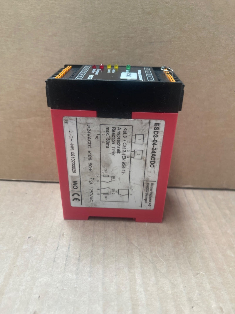 Bircher Reglomat – ESD3-04-24ACDC Safety Controller / Switch – 24 VAC/DC