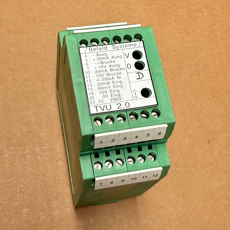 Befeld Systeme – TVU 2.0 – Signal Converter / Isolation Amplifier Relay Module