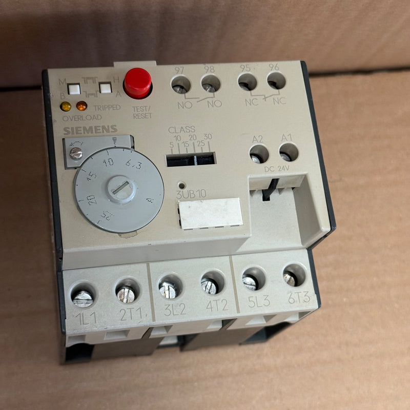 Siemens – 3UB1005-1QB4 – Solid-State Overload Relay 24V DC, Panel