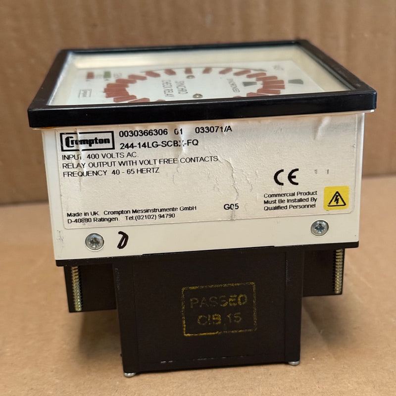 Crompton – 244-14LG-SCBX-FQ – 360° LED Synchroscope with Synchro Check Relay