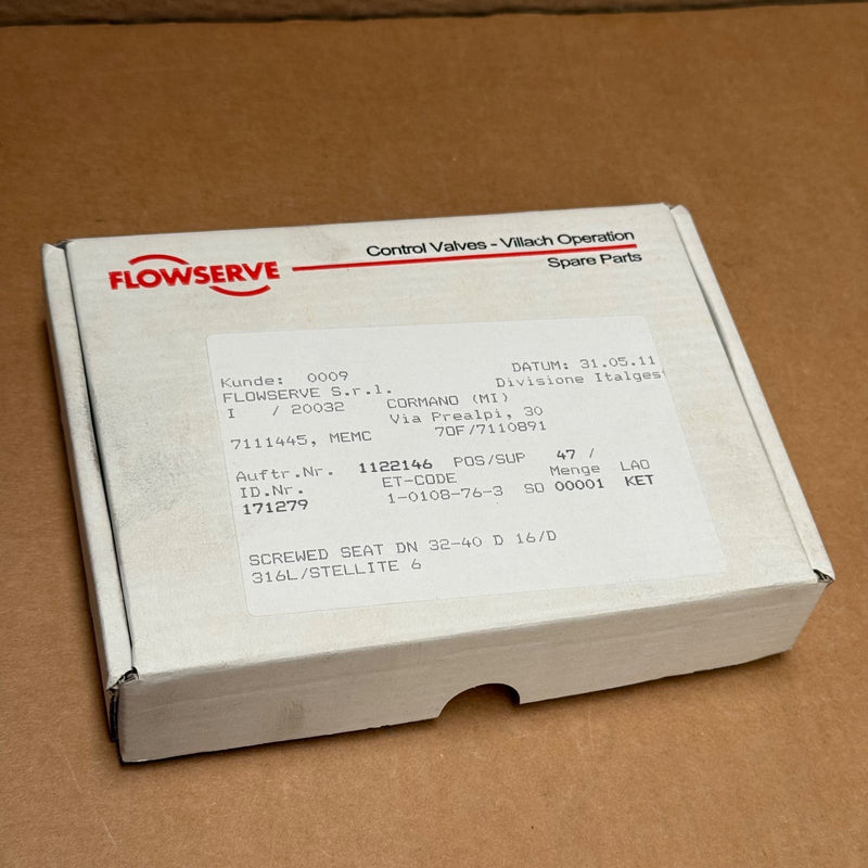 Flowserve – 171279 – Screwed Seat (DN 32-40 D 16/D 316L/Stellite 6)