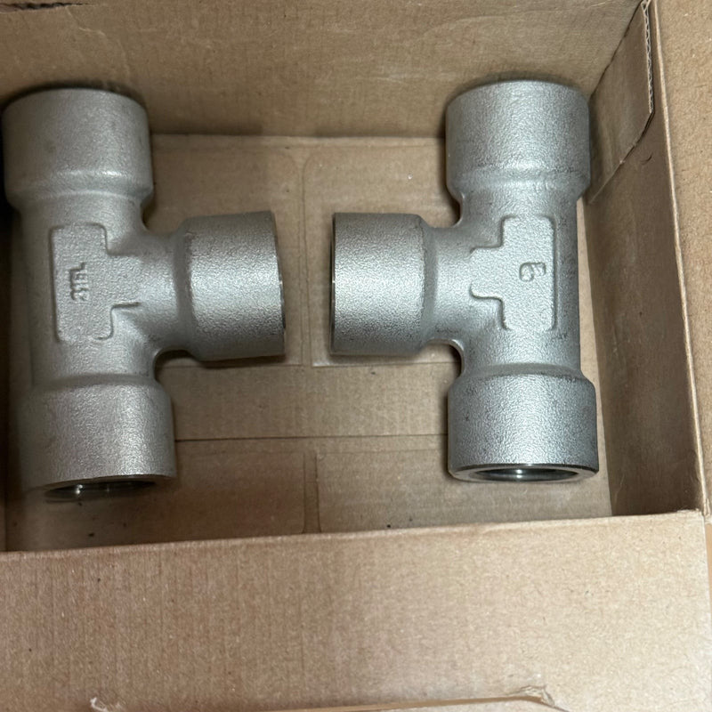 1PCs Parker Legris – 1845 21 21 – 316L Stainless Steel Female Equal Tee Fitting