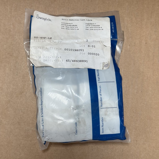 Swagelok – SS-4TF-LE – Particulate Filter