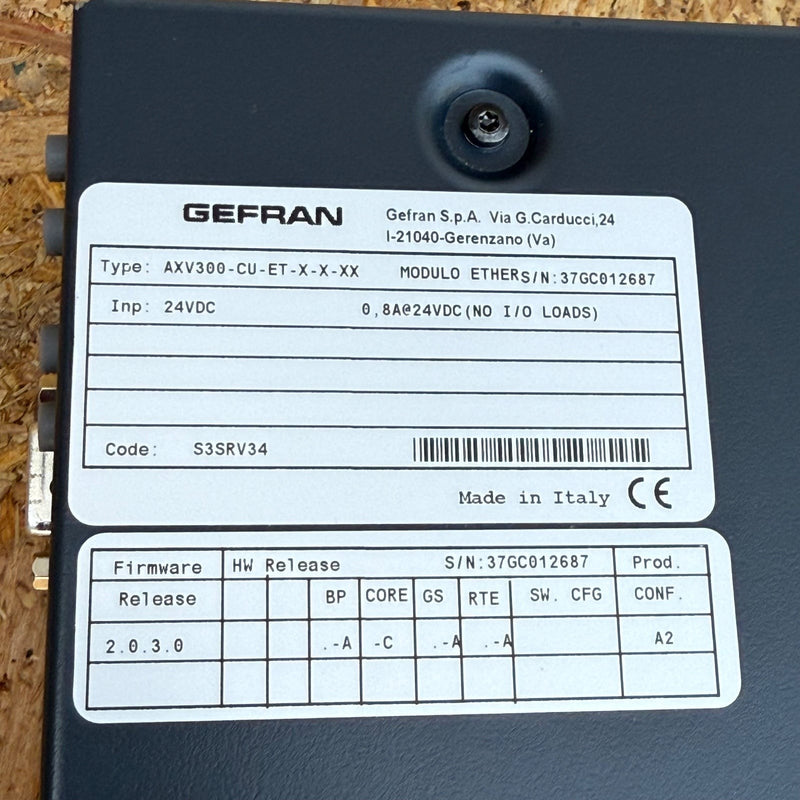 Gefran – AXV300-CU-ET-X-X-XX – AXV300 Series Multi-Axis System Controller