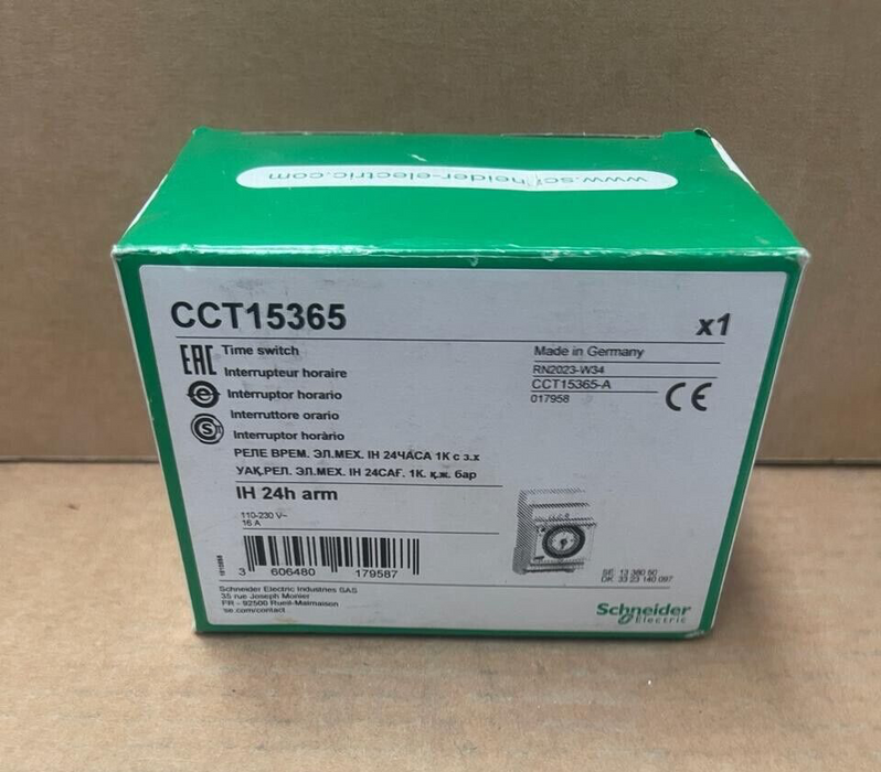 Schneider Ekectric Acti 9 - ССТ15365 - Mechanical Time Switch