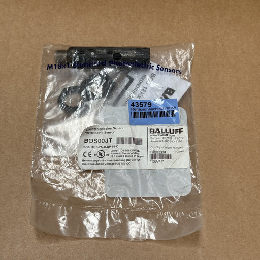 Balluff – BOS 18KF-PA-1LQP-S4-C – BOS00JT RETRO REFLECTIVE SENSOR