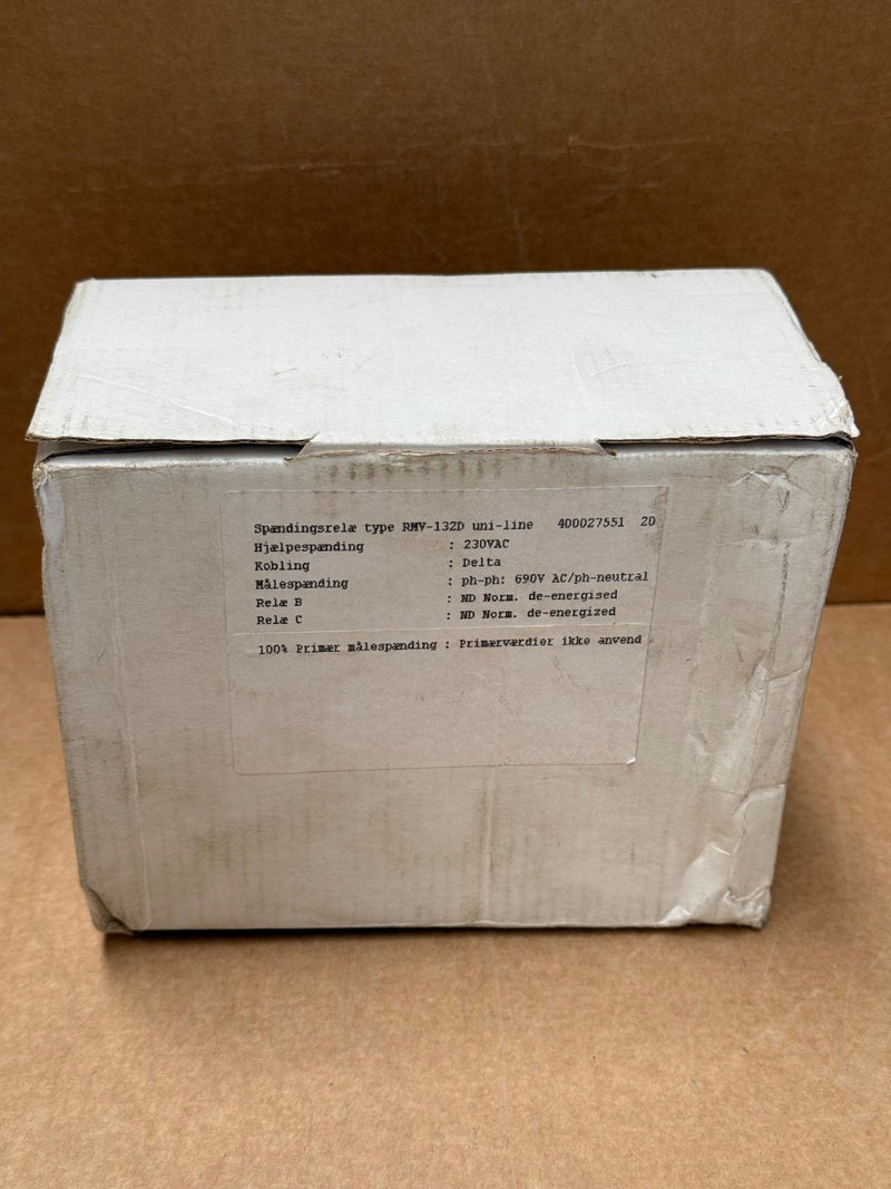 DEIF – RMV‑132D – Undervoltage Relay (Dual Setpoint) Generator/Motor Protection
